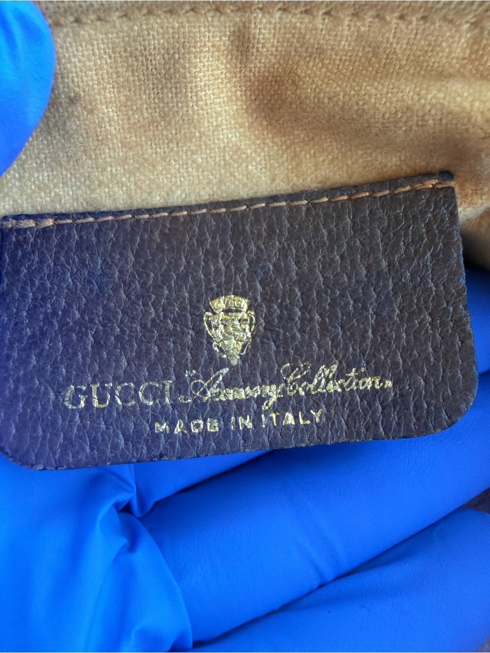 Last day sale GUCCI GG Supreme Coated Canvas w Sherry Web  Convertible Bag  VGVC - Picture 6 of 16